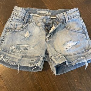 Express size 0 Jean shorts